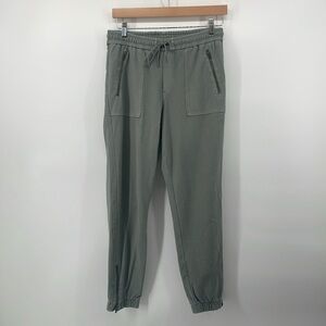 Athleta Cotton Jogger Pants in Green 6 A20